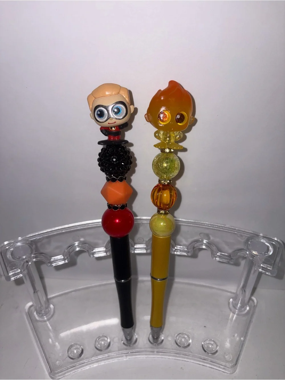 The Incredibles characters beaded pens